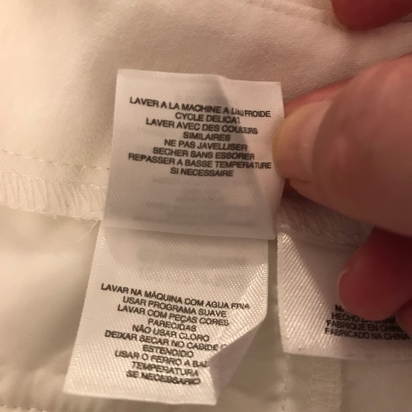 Anne Klein size 10 white capri dress pants - Picture 8 of 9